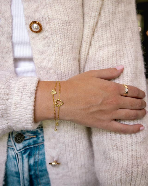 Set de Pulseras Corazones Inseparables 💕