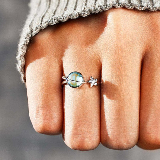 ✨Anillo Estrella & Luna para mi Hija — El Regalo que Siempre la Acompañará 🌙