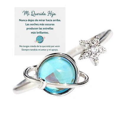✨Anillo Estrella & Luna para mi Hija — El Regalo que Siempre la Acompañará 🌙