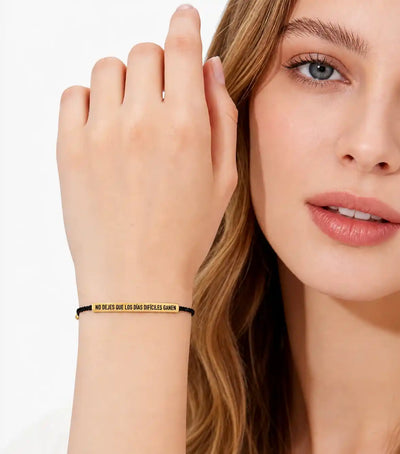 Pulseras "No dejes que los días difíciles ganen" ✨