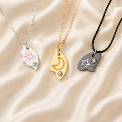 Collares Magnéticos Sol, Luna y Estrella — El Trío que Nunca se Separa (3 piezas)🌙✨