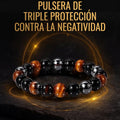 Pulsera de Piedra Natural Triple Protección contra la negatividad