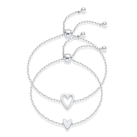 Set de Pulseras Corazones Inseparables 💕