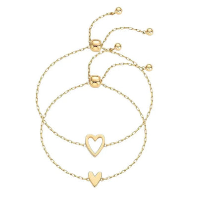 Set de Pulseras Corazones Inseparables 💕