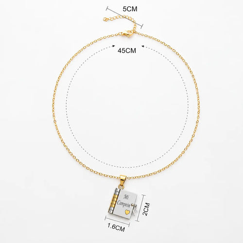 Collar de Libro para hijos "Mi Campeón" 👦🏼 El regalo perfecto ♥️
